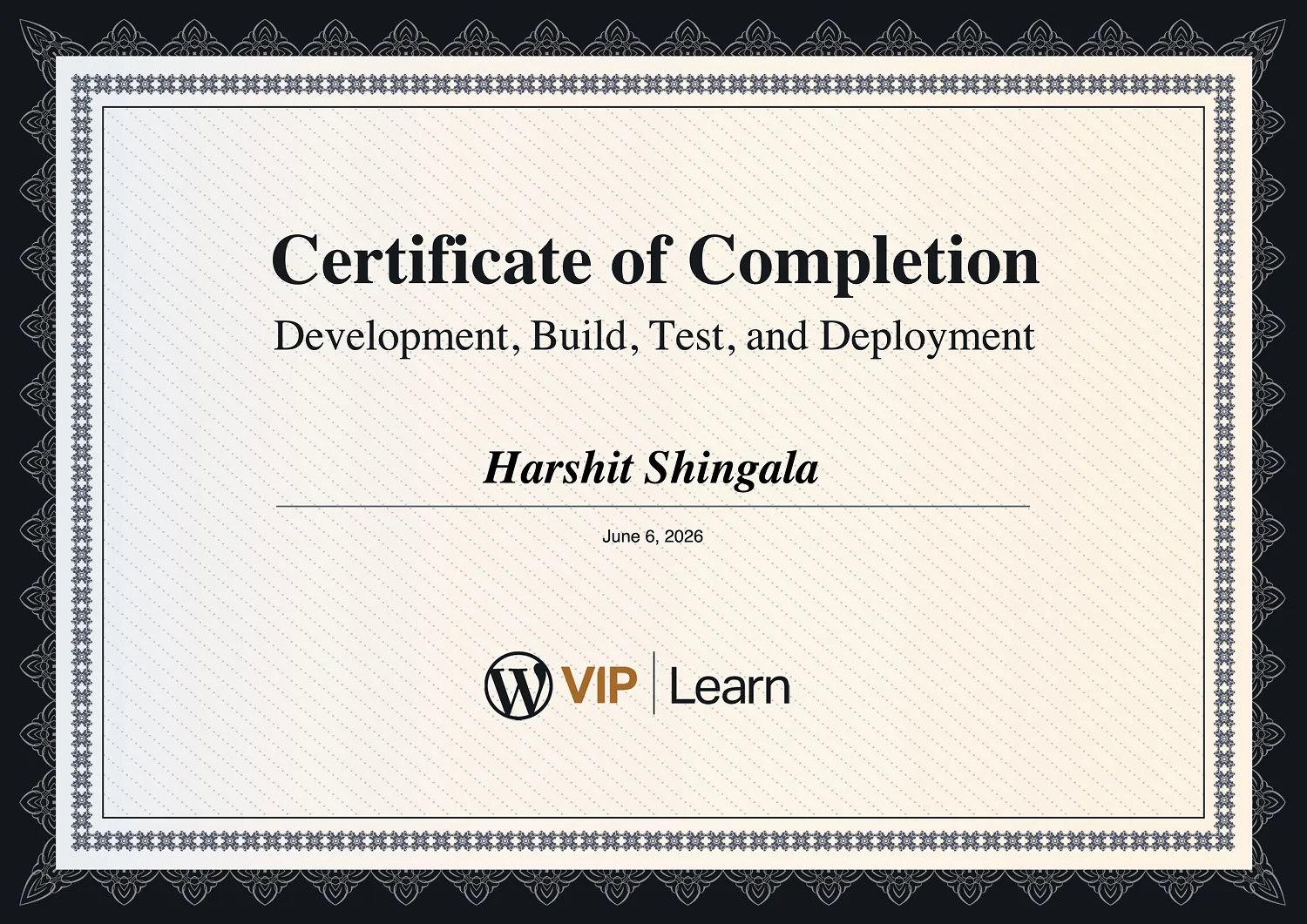 Development Build Test Deployment